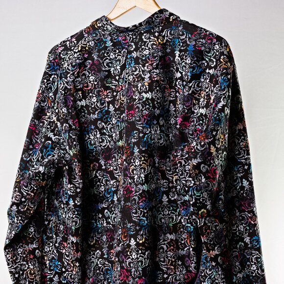 Luchiano Visconti Black Label Multicolor Baroque Cotton Shirt XL - Picture 2 of 7